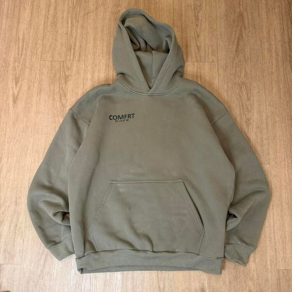 Unbranded Men's Khaki and Green Hoodie